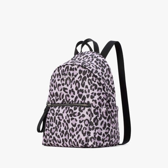 NWT Kate Spade Chelsea Spotted Leopard Medium Backpack - Picture 2 of 4